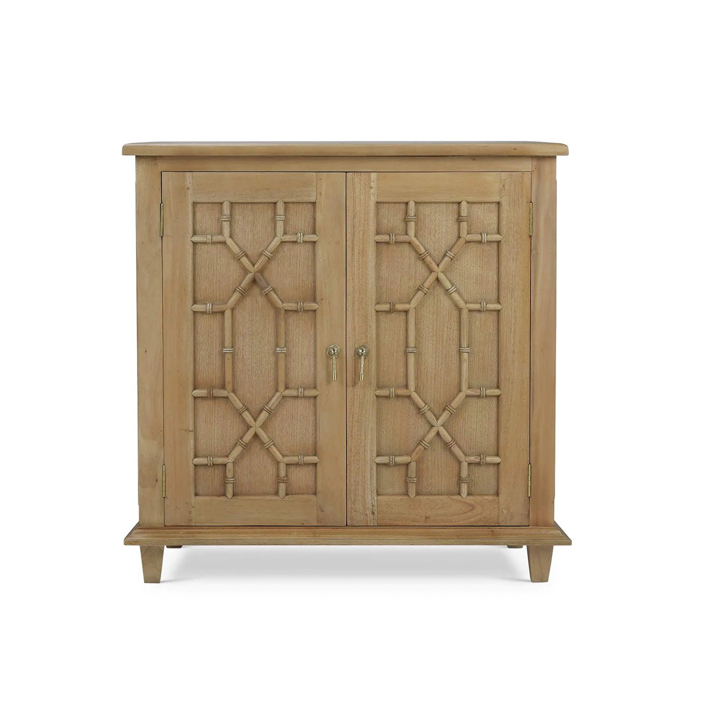 Small Mid Century Cabinet - Fruitwood Finish - English Georgian America