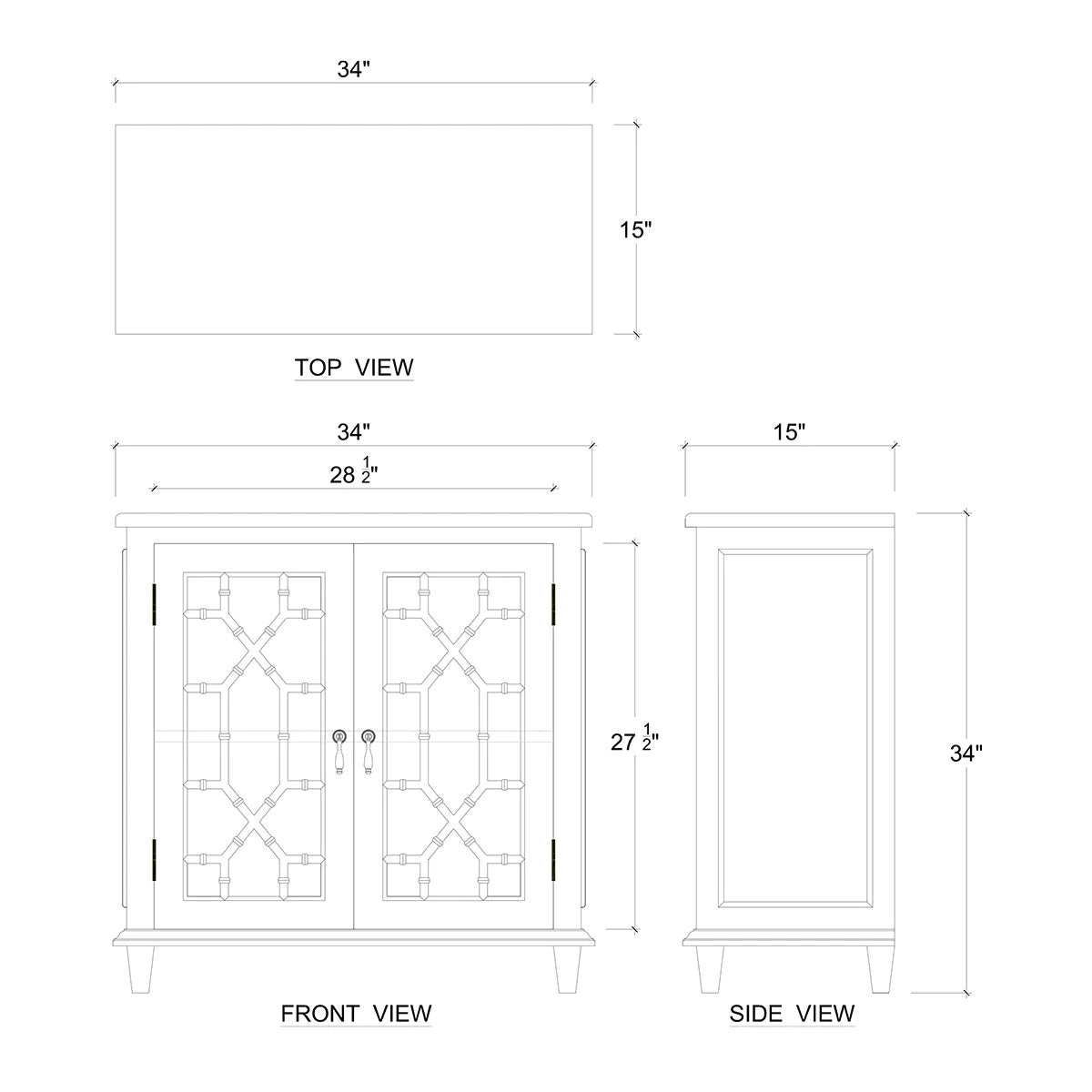 Small Mid Century Cabinet - Fruitwood Finish - English Georgian America