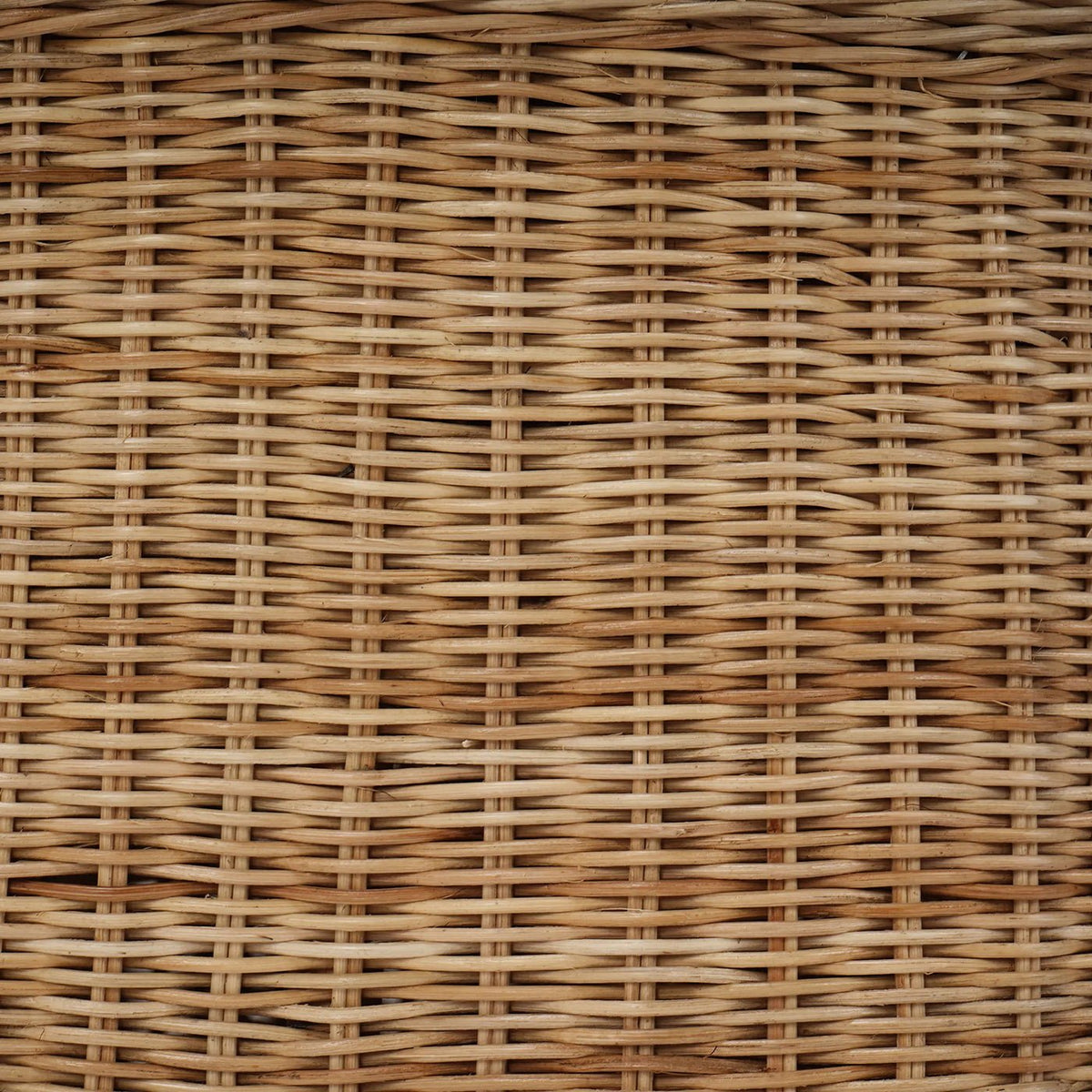 Small Round Rattan Ottoman - English Georgian America