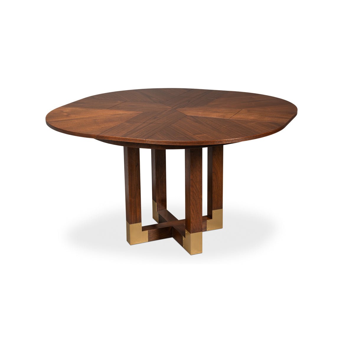 Small Walnut Jupe Dining Table - English Georgian America