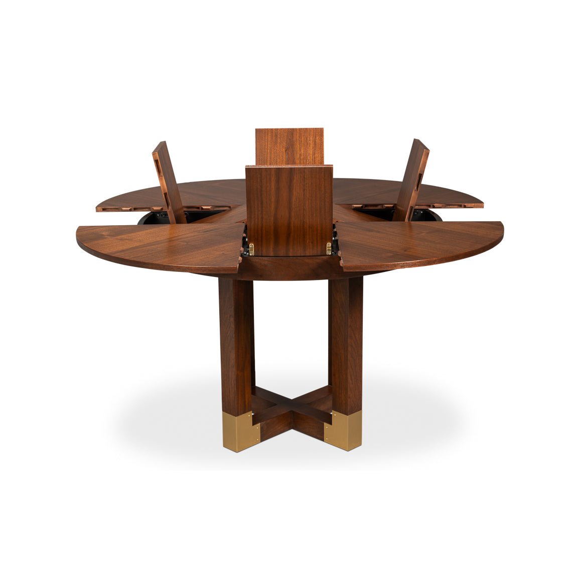 Small Walnut Jupe Dining Table - English Georgian America