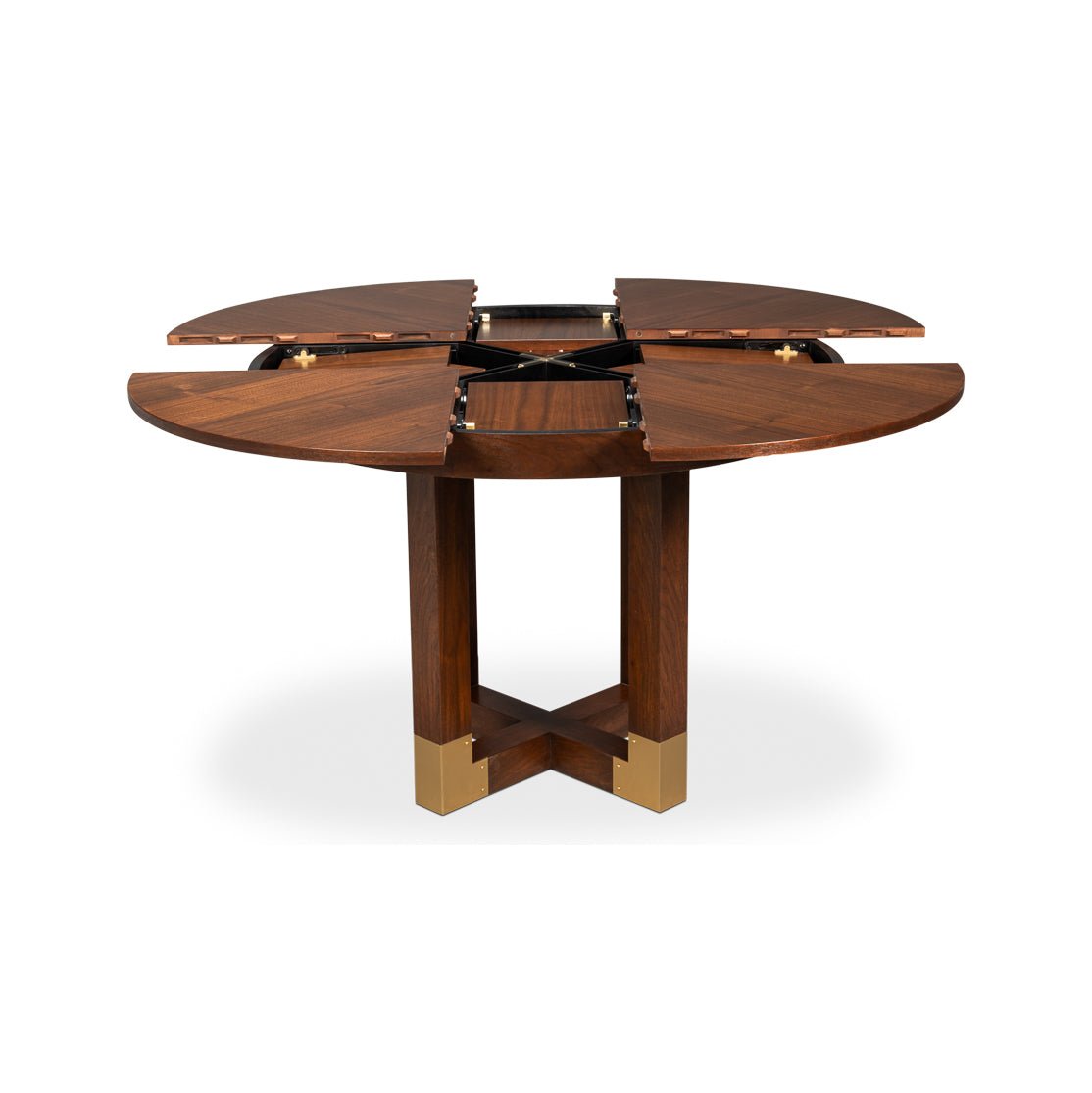 Small Walnut Jupe Dining Table - English Georgian America