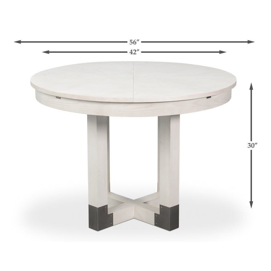 Small White Jupe Dining Table - English Georgian America