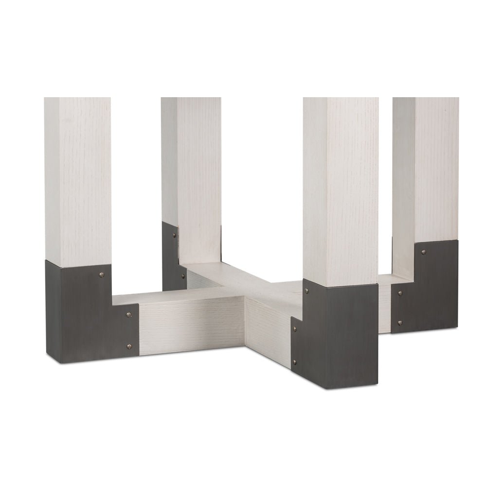 Small White Jupe Dining Table - English Georgian America