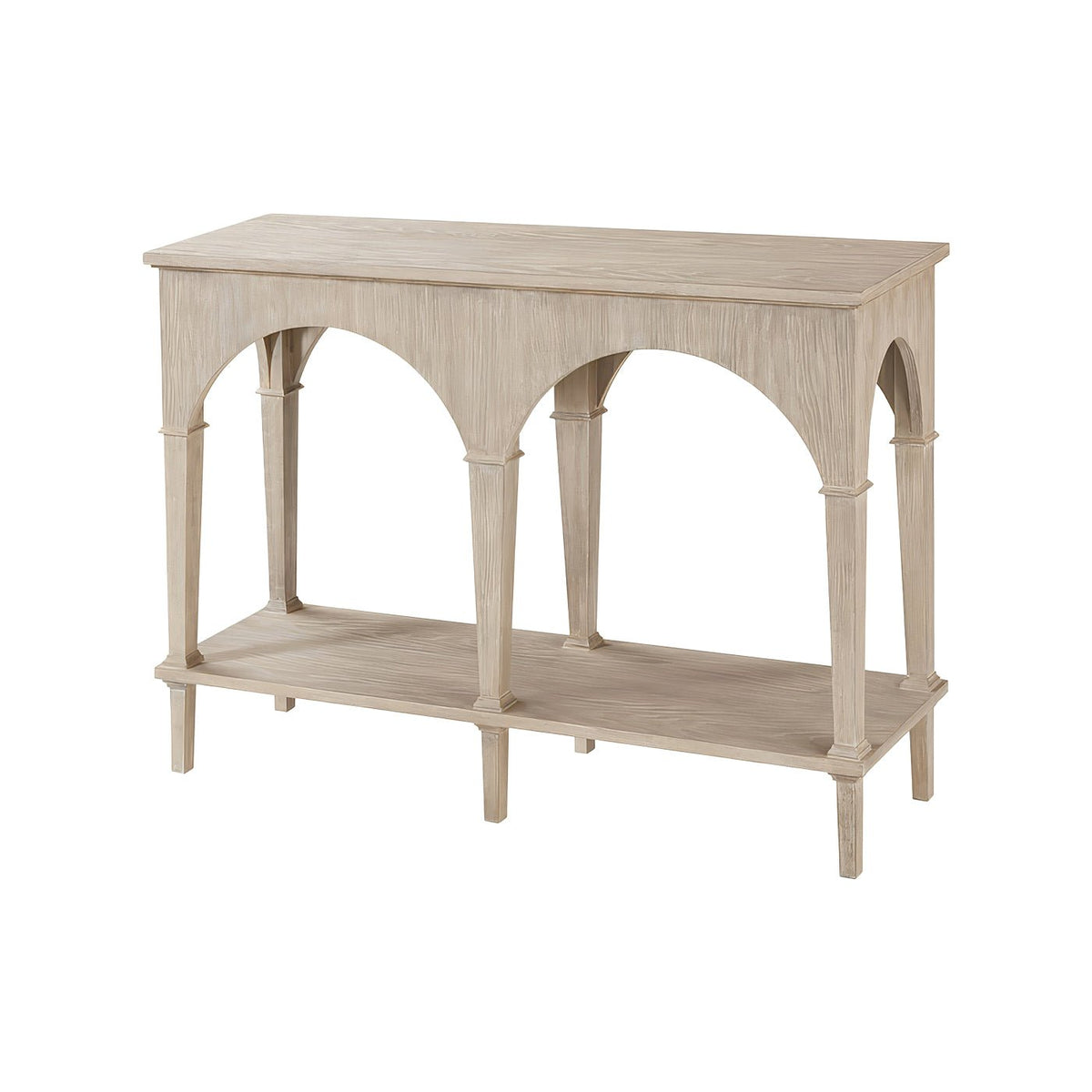 Small Whitewash Console Table - English Georgian America