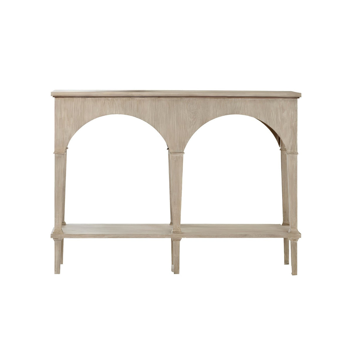 Small Whitewash Console Table - English Georgian America