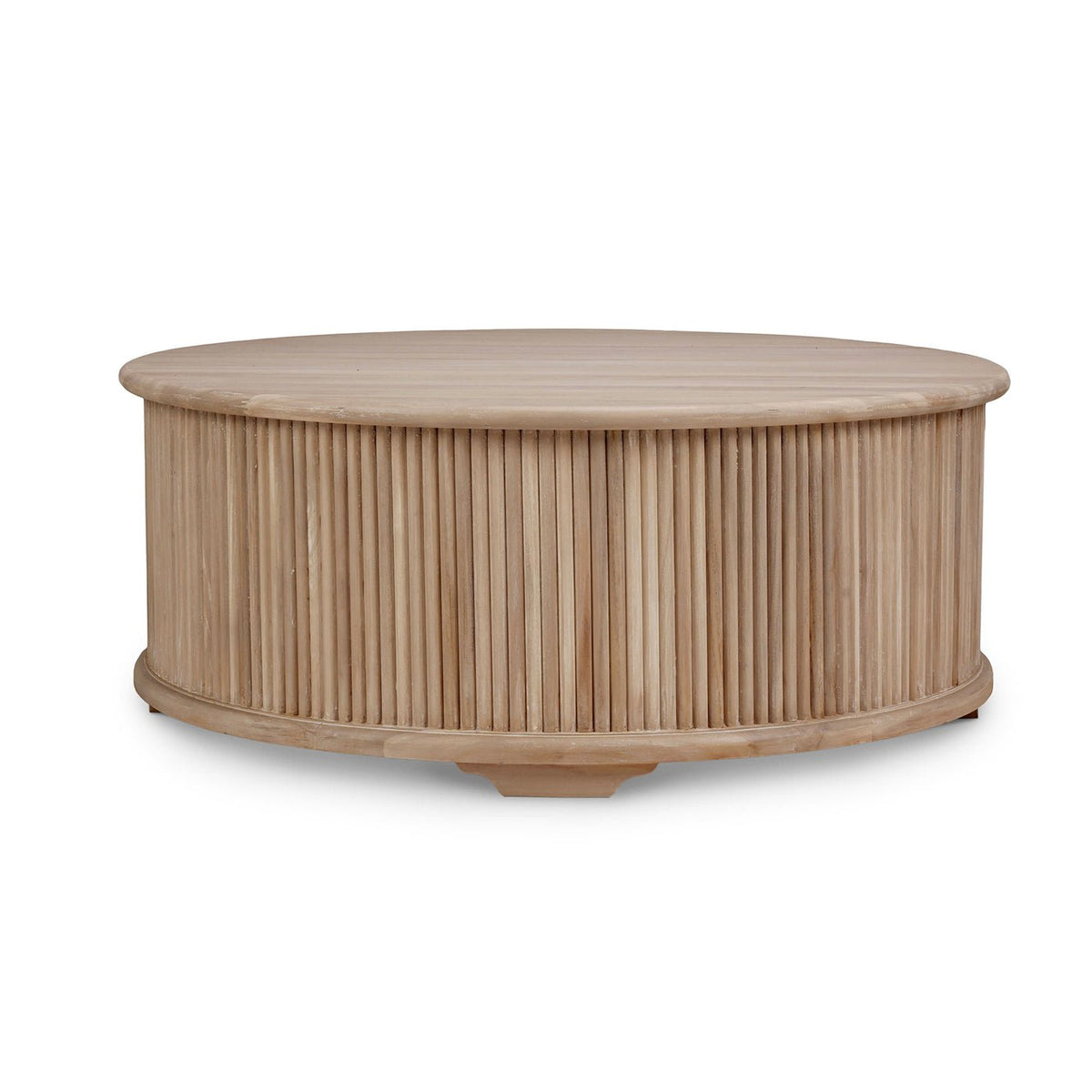 Solid Wood Round Coffee Table - English Georgian America