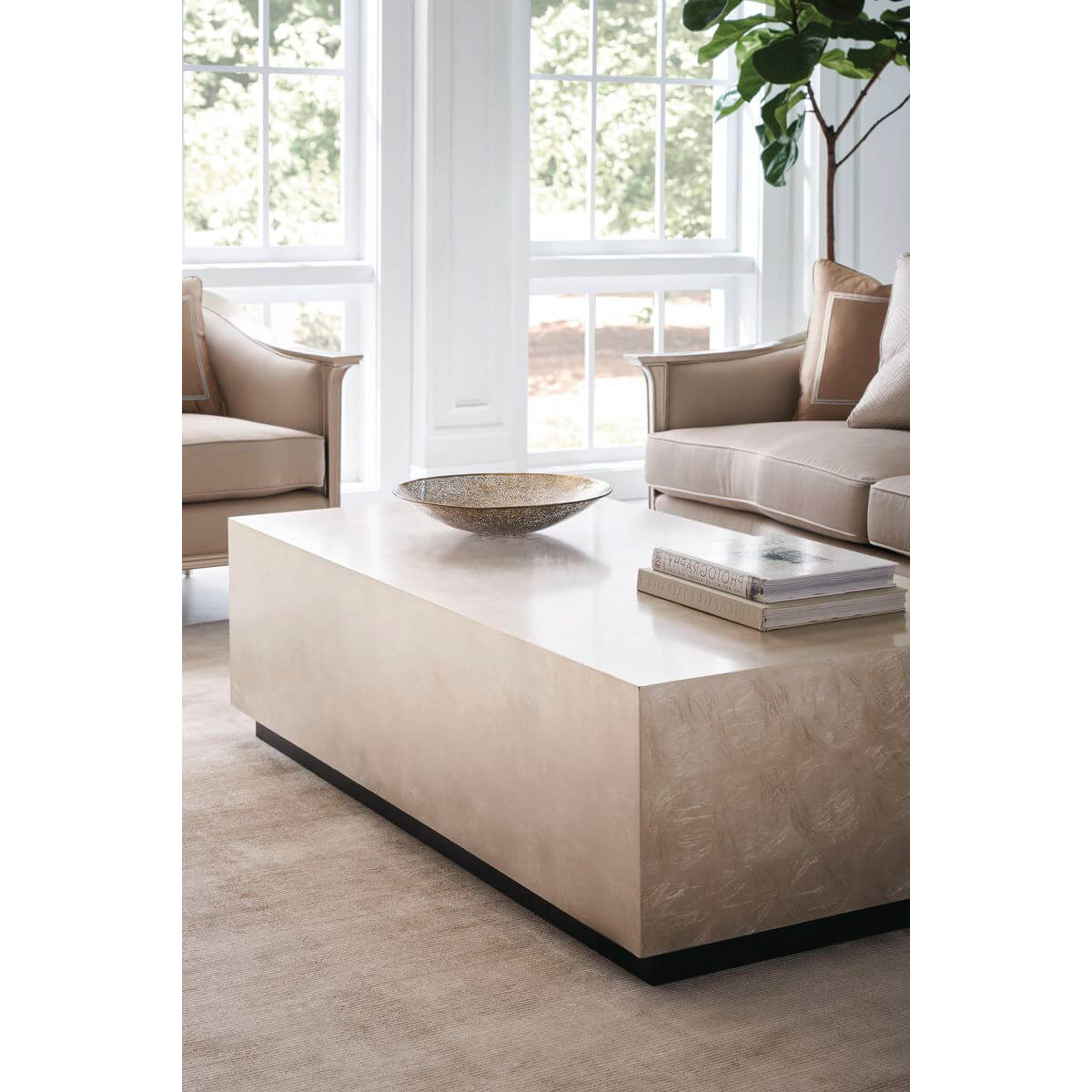 Sparkle Modern Rectangular Coffee Table - English Georgian America