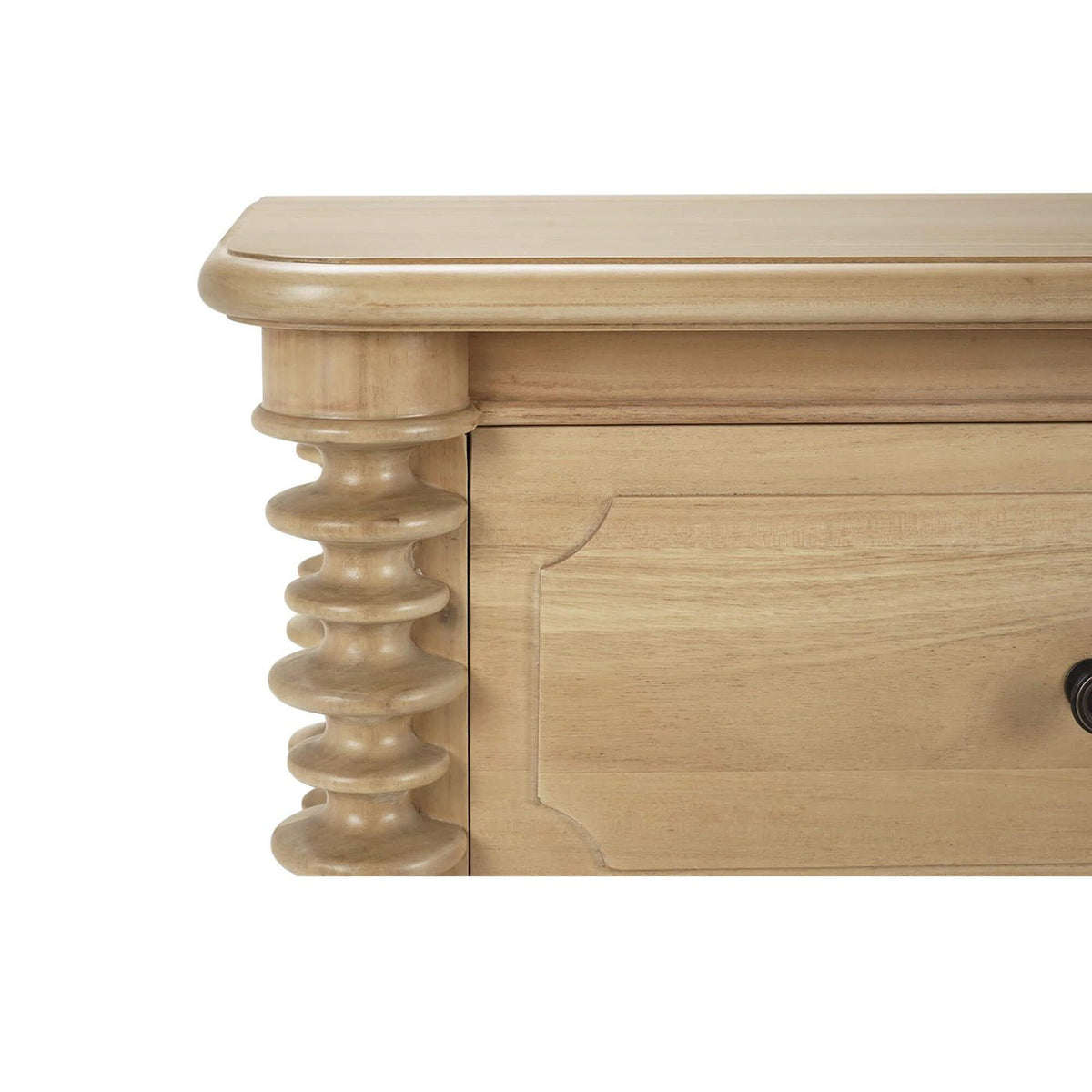 Spool - Turned Light Wood Dresser - English Georgian America