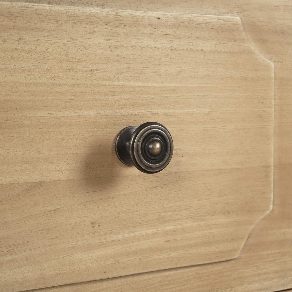 Spool - Turned Light Wood Dresser - English Georgian America