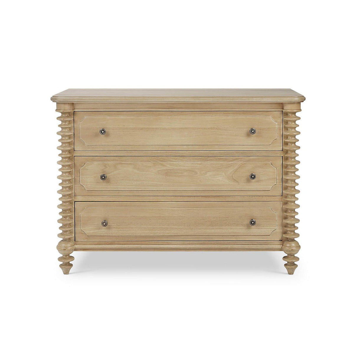 Spool - Turned Three - Drawer Chest - English Georgian America