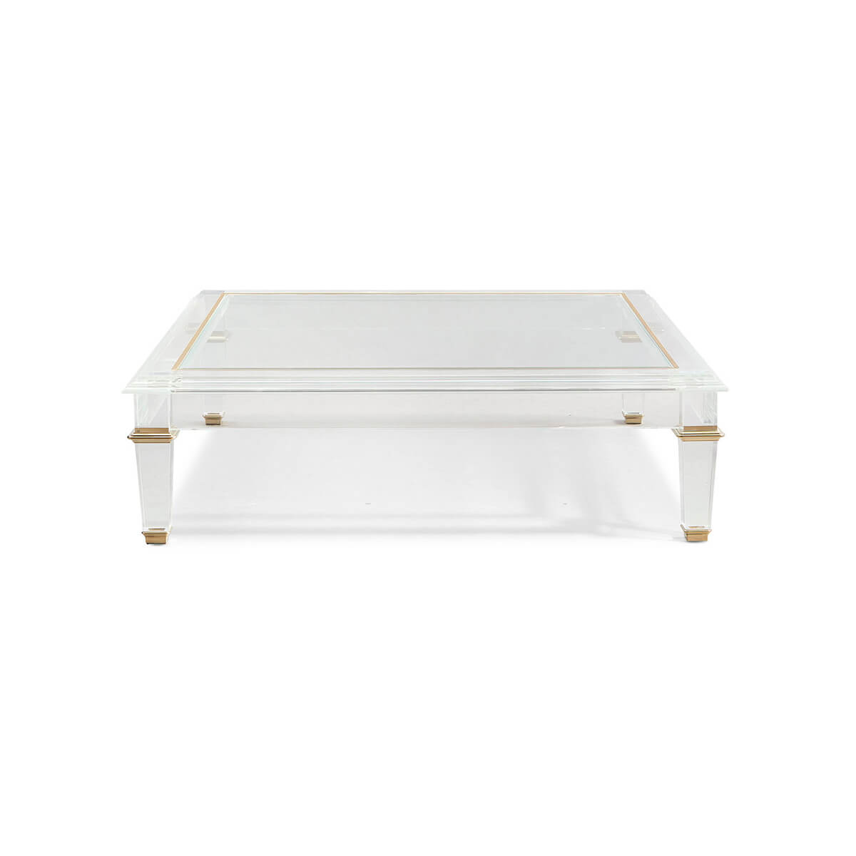 Square Acrylic Coffee Table - English Georgian America