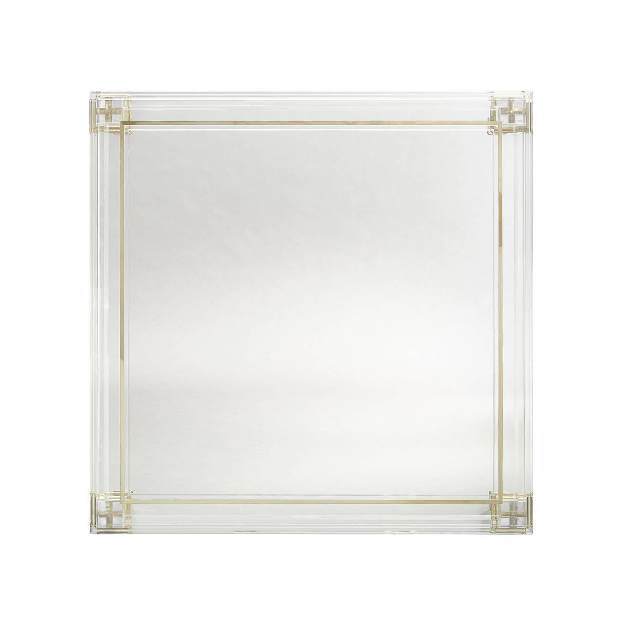 Square Acrylic Coffee Table - English Georgian America