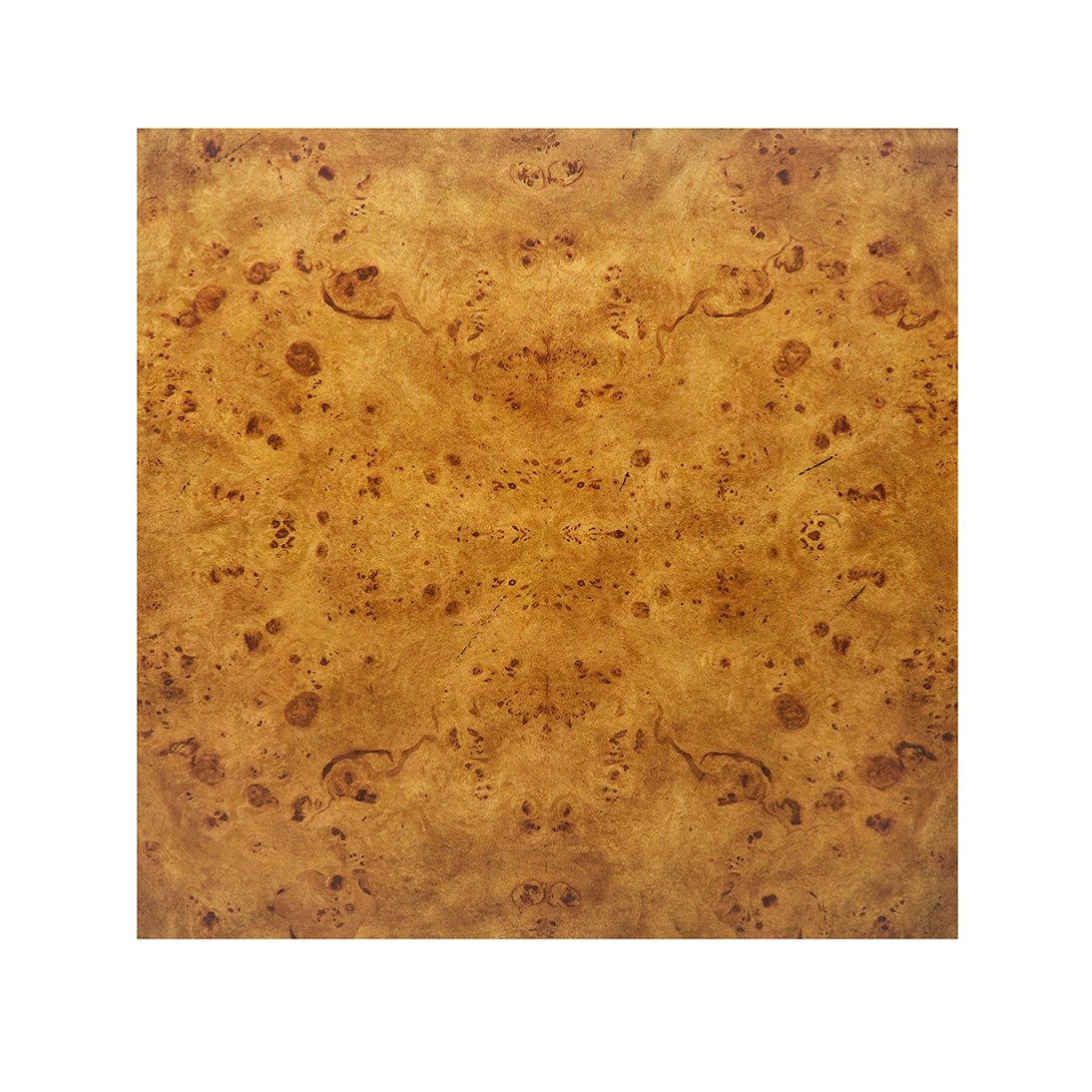 Square Burl Wood Side Table - English Georgian America