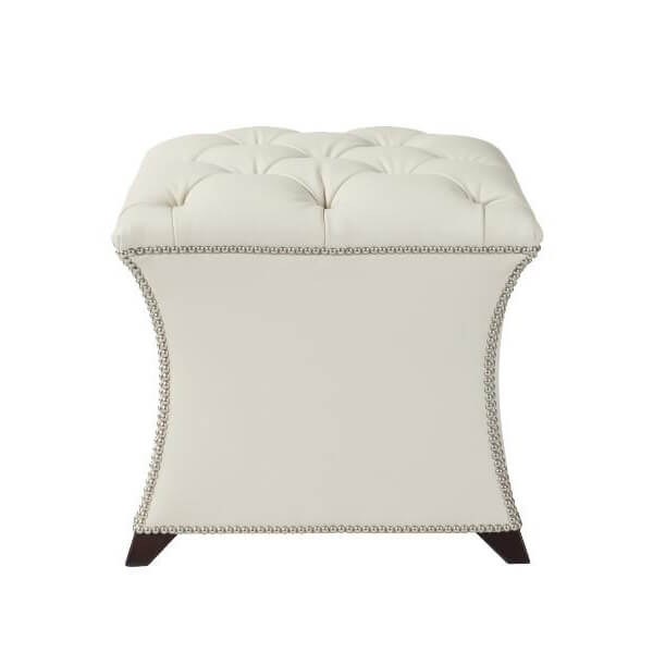 Square Tufted Stool - English Georgian America