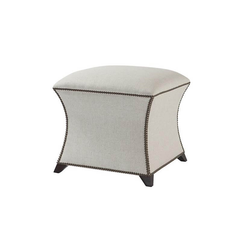 Square Upholstered Stool - English Georgian America