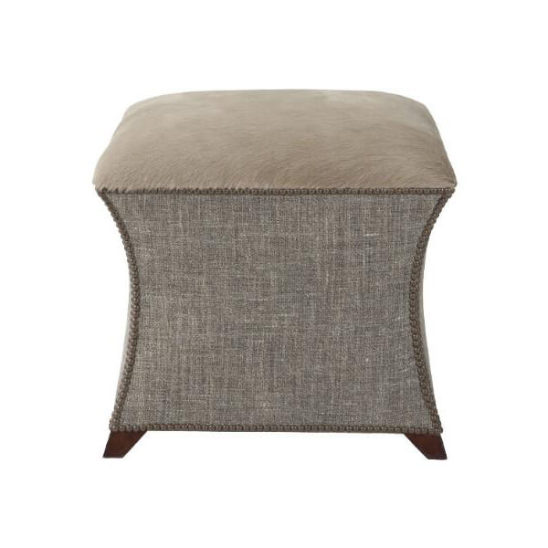 Square Upholstered Stool - English Georgian America