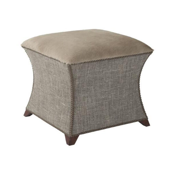 Square Upholstered Stool - English Georgian America