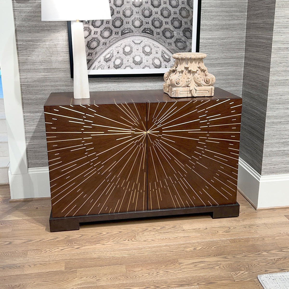 Starburst Art Deco Cabinet - English Georgian America