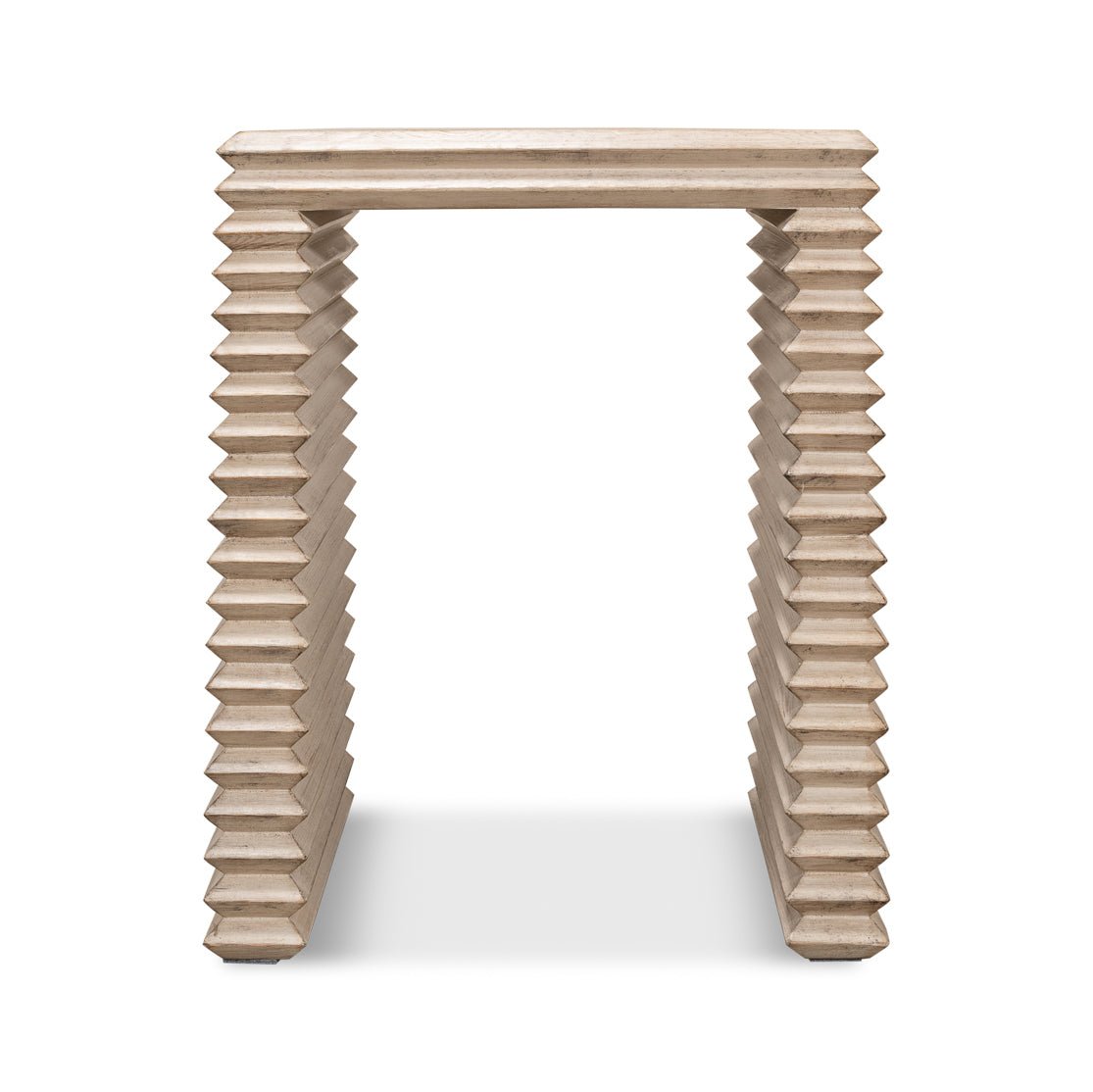 Stone Gray Stacked Side Table - English Georgian America