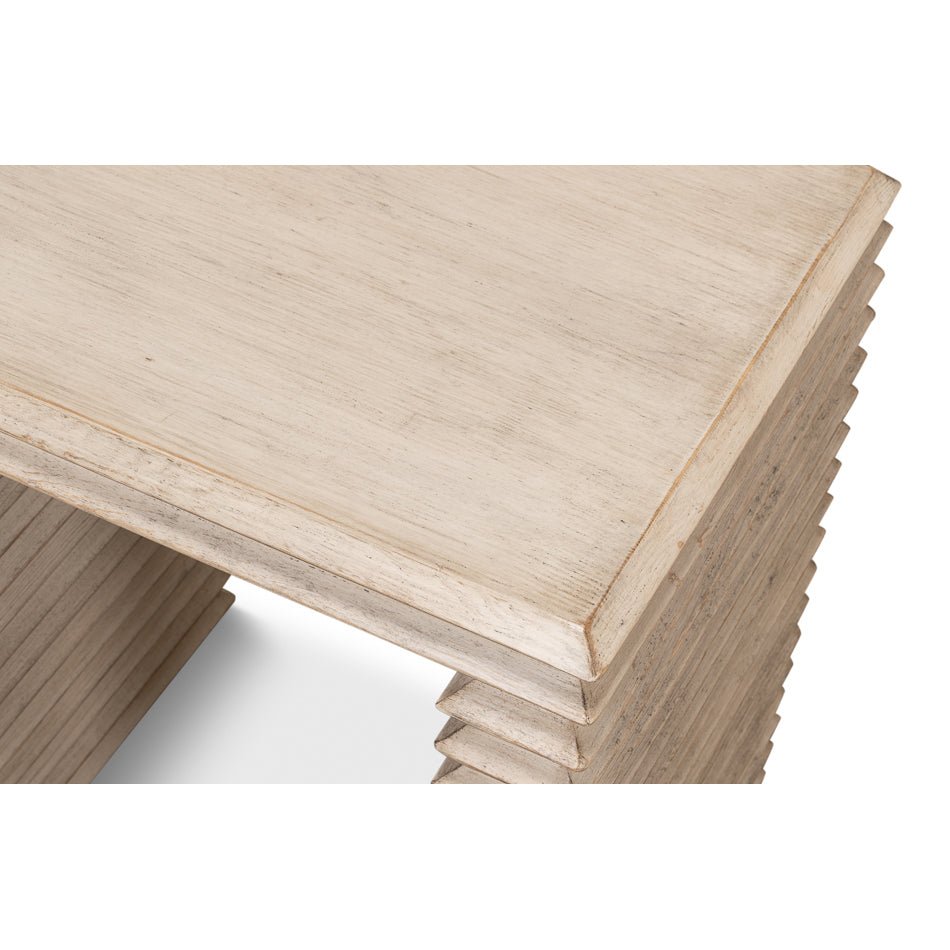 Stone Gray Stacked Side Table - English Georgian America