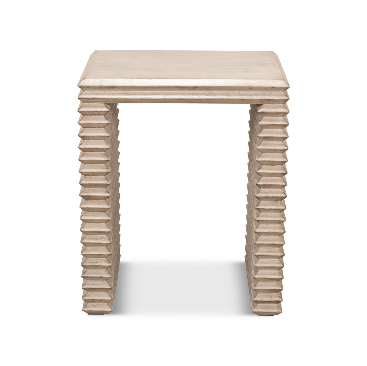 Stone Gray Stacked Side Table - English Georgian America