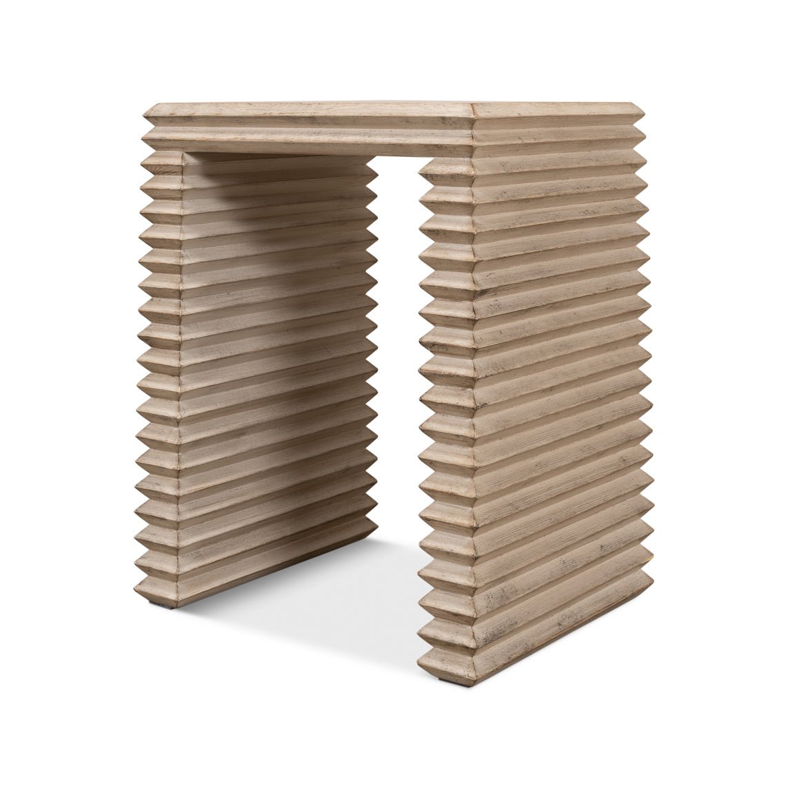 Stone Gray Stacked Side Table - English Georgian America