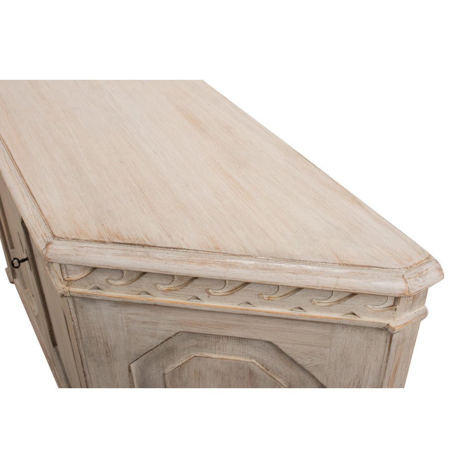 Stone Painted Credenza - English Georgian America