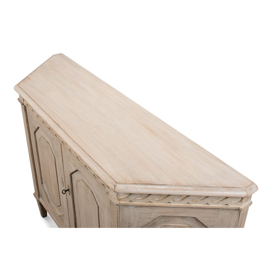 Stone Painted Credenza - English Georgian America