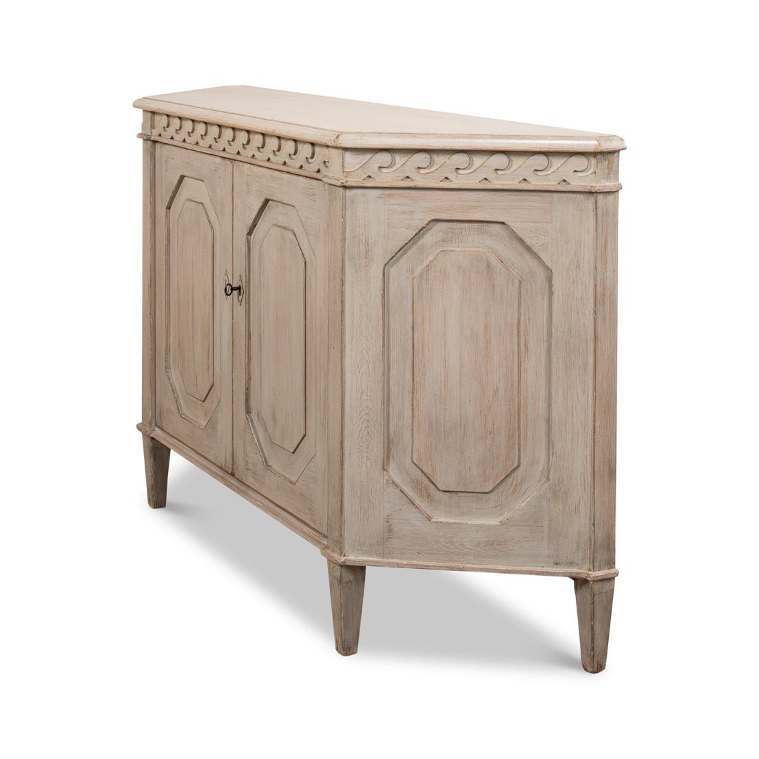 Stone Painted Credenza - English Georgian America