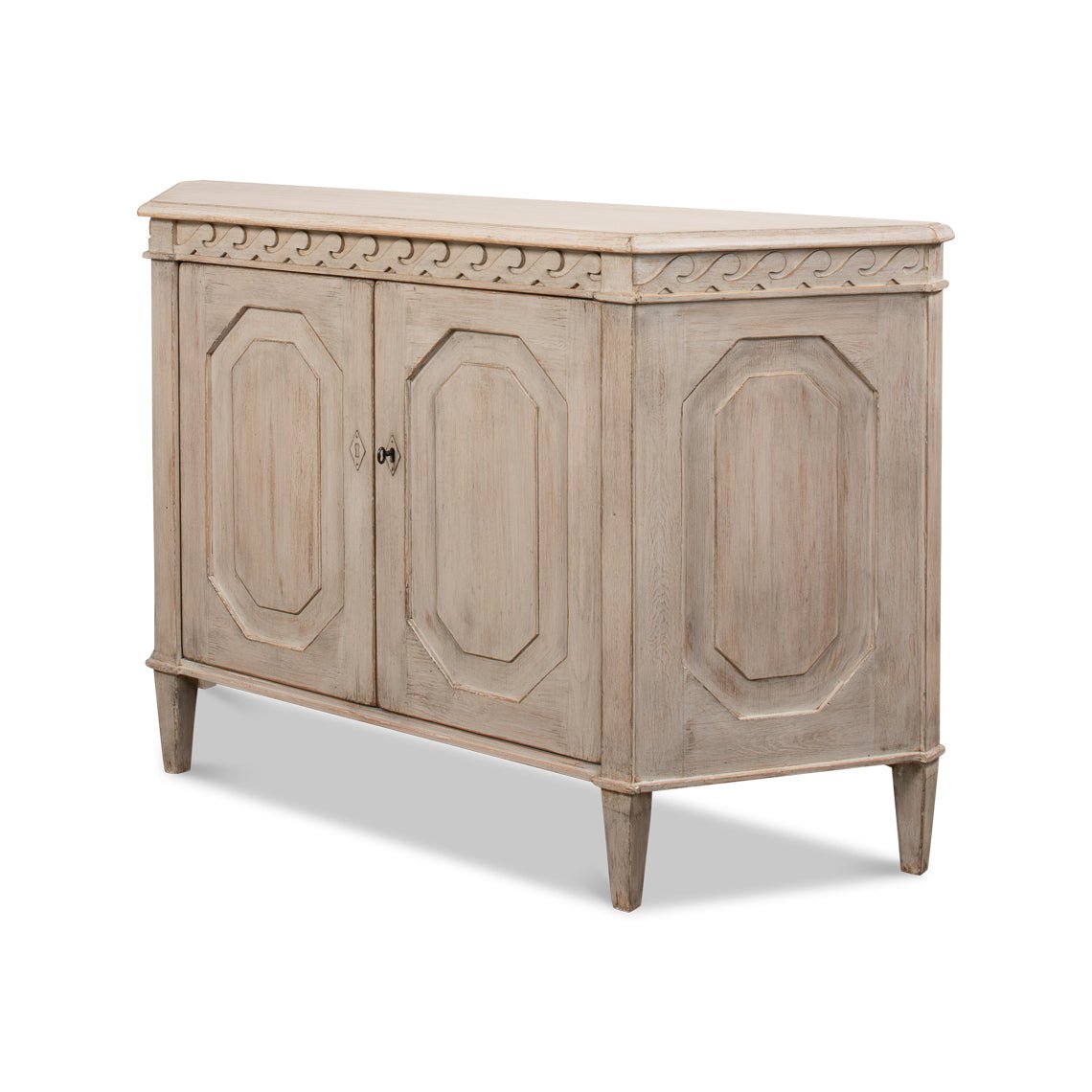 Stone Painted Credenza - English Georgian America