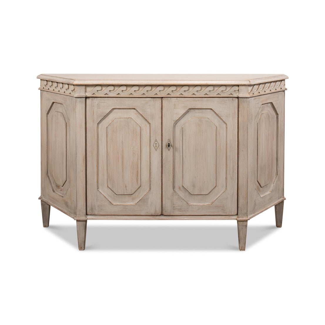 Stone Painted Credenza - English Georgian America