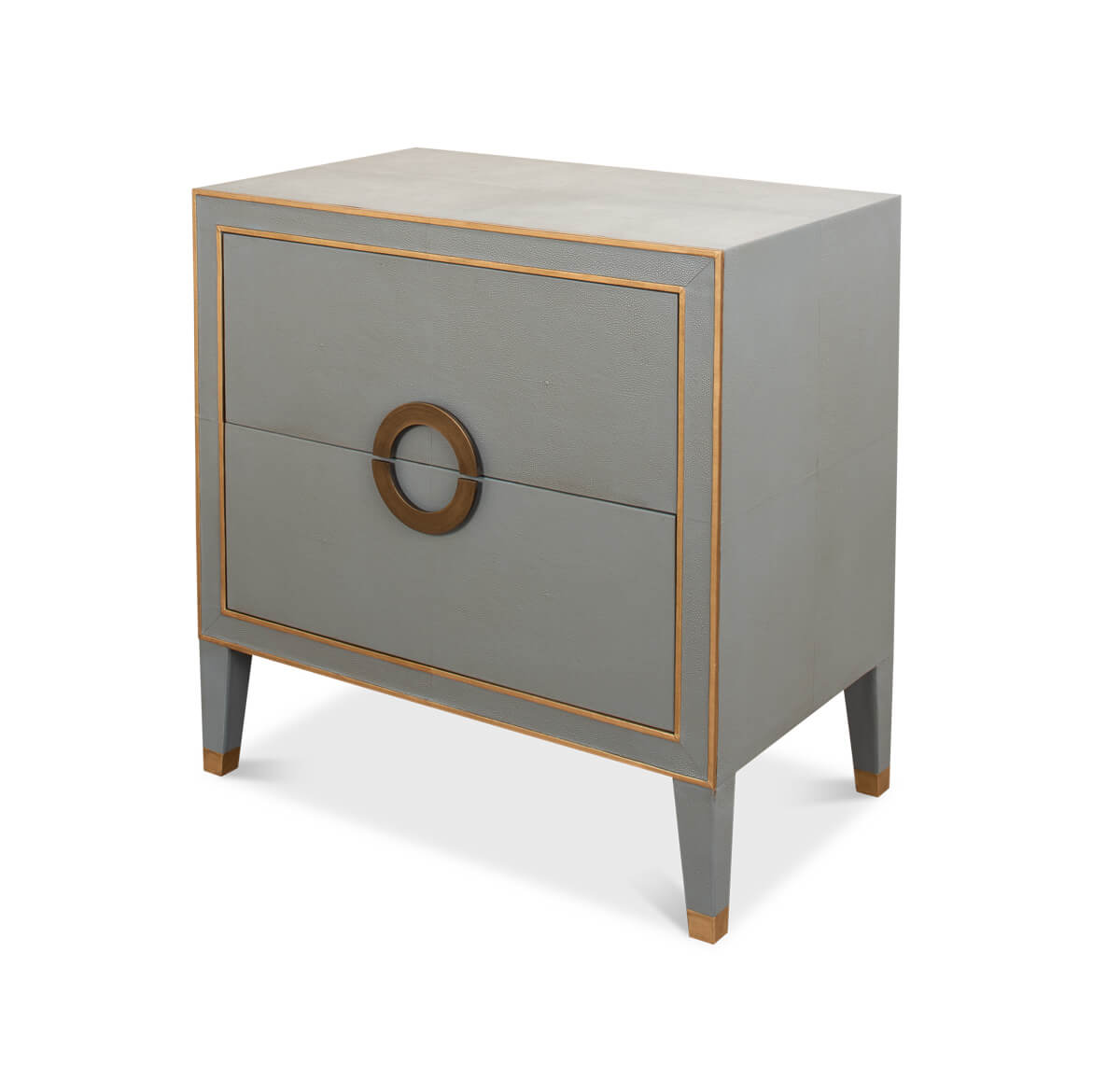 Storm Gray Modern Nightstand - English Georgian America
