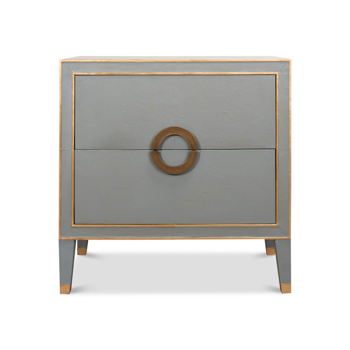 Storm Gray Modern Nightstand - English Georgian America