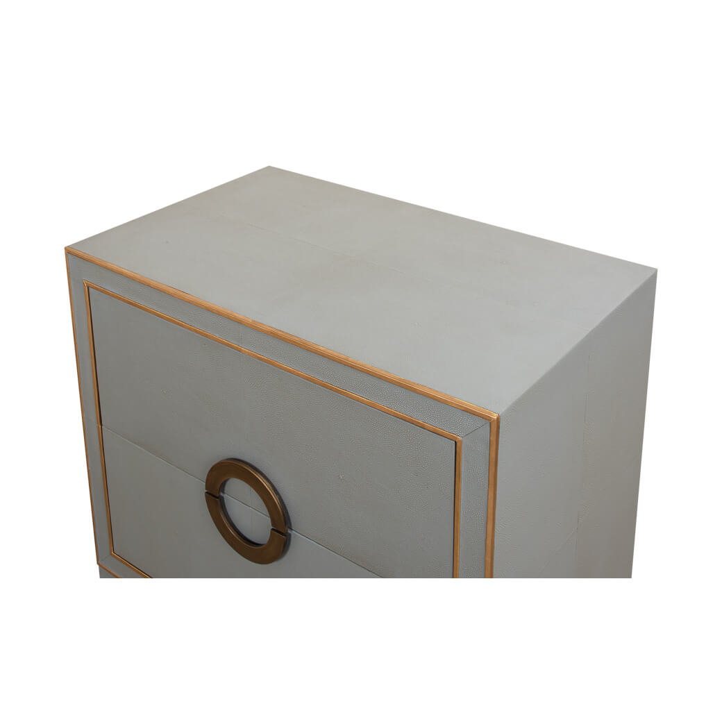 Storm Gray Modern Nightstand - English Georgian America