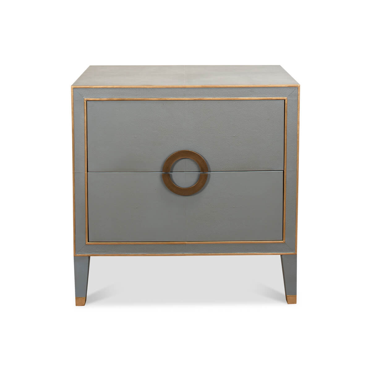 Storm Gray Modern Nightstand - English Georgian America