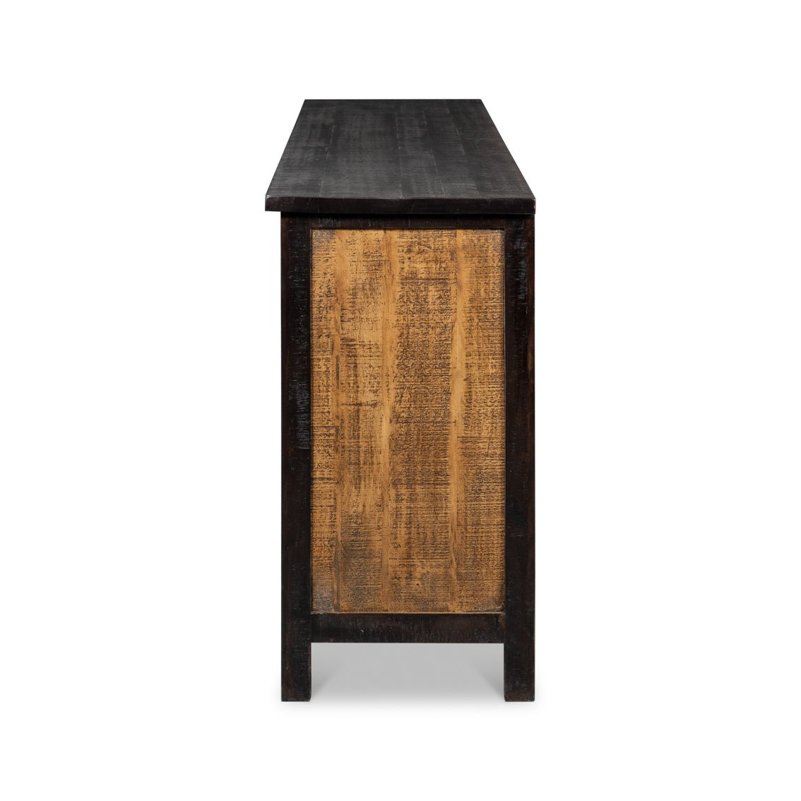 Sunburst Wood Sideboard - English Georgian America