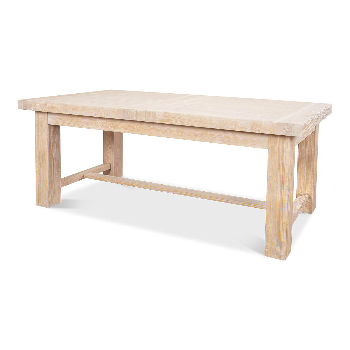 Swedish Modern Oak Extension Dining Table - English Georgian America