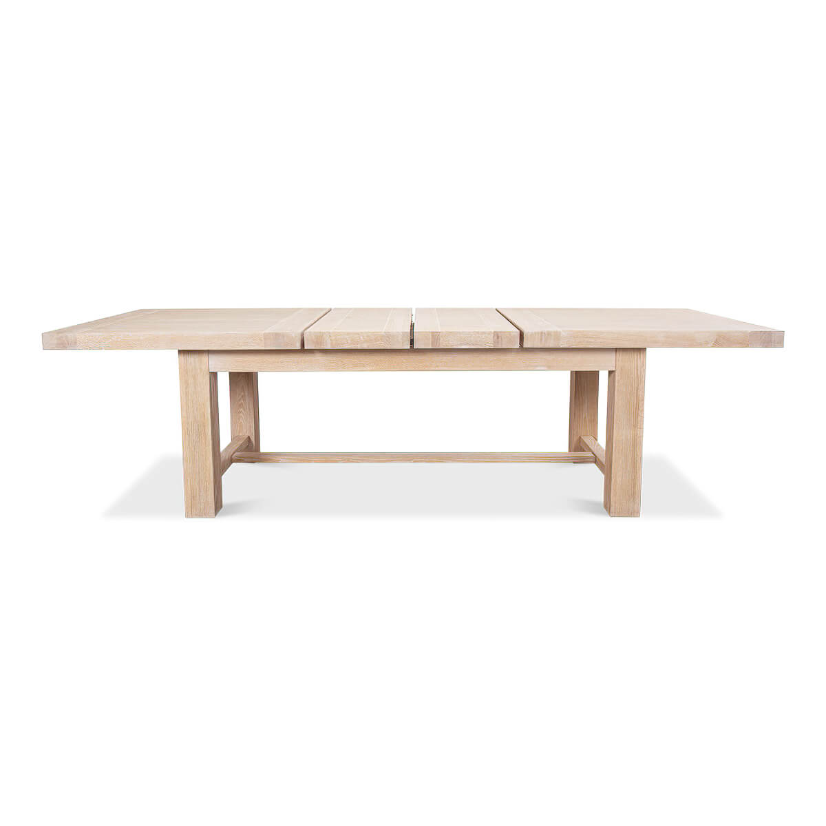 Swedish Modern Oak Extension Dining Table - English Georgian America