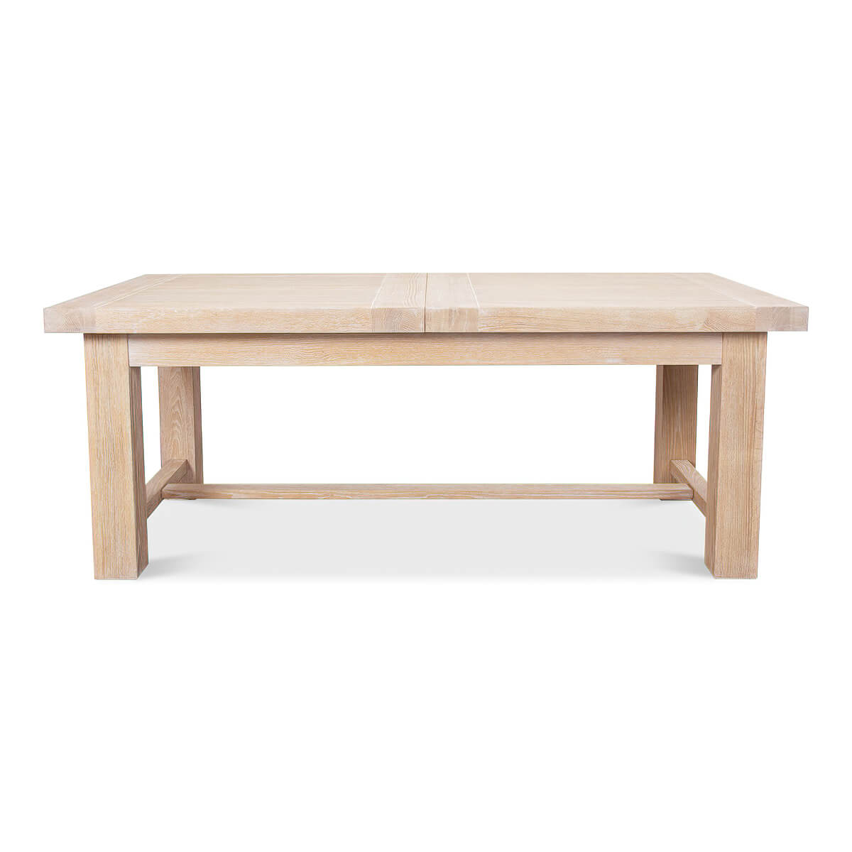 Swedish Modern Oak Extension Dining Table - English Georgian America