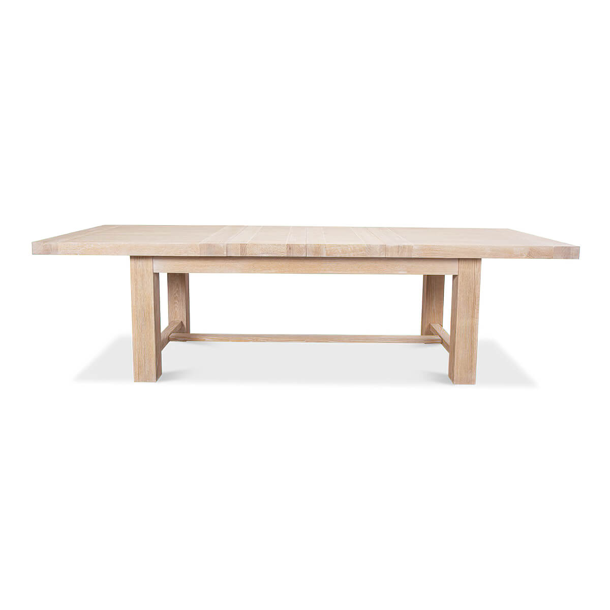 Swedish Modern Oak Extension Dining Table - English Georgian America