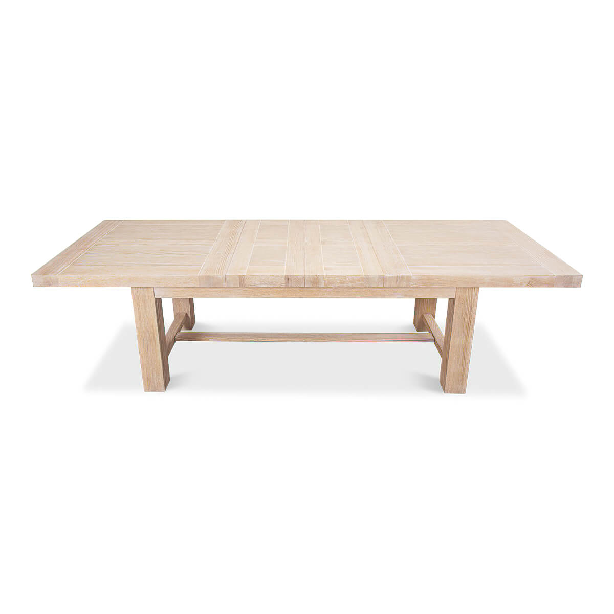 Swedish Modern Oak Extension Dining Table - English Georgian America