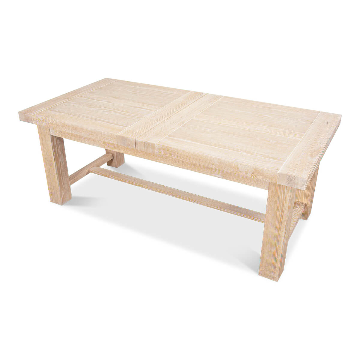 Swedish Modern Oak Extension Dining Table - English Georgian America