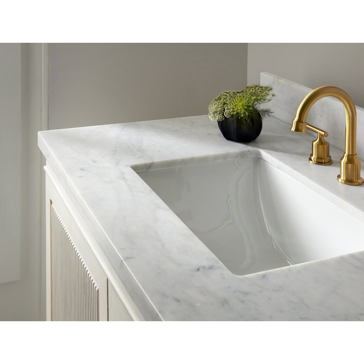 Swedish Neoclassic Marble Top Vanity - English Georgian America