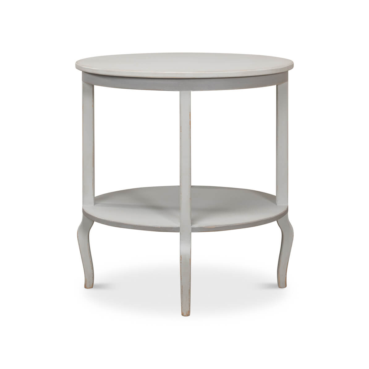 Swedish Painted Oval Side Table - English Georgian America