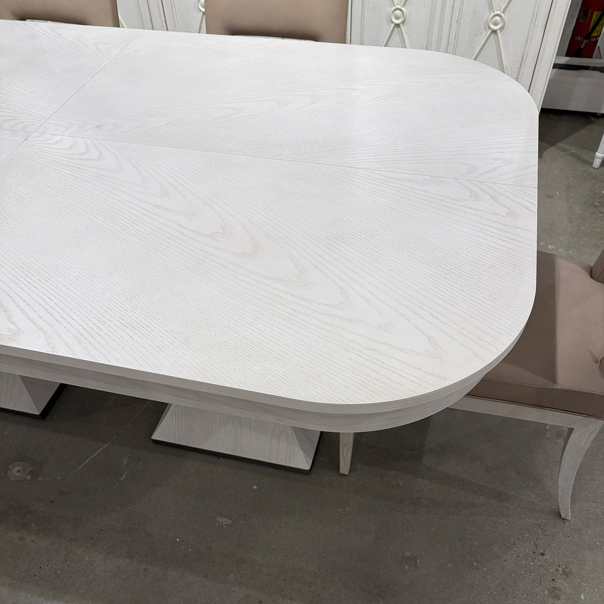 Rectangular White Jupe Dining Table