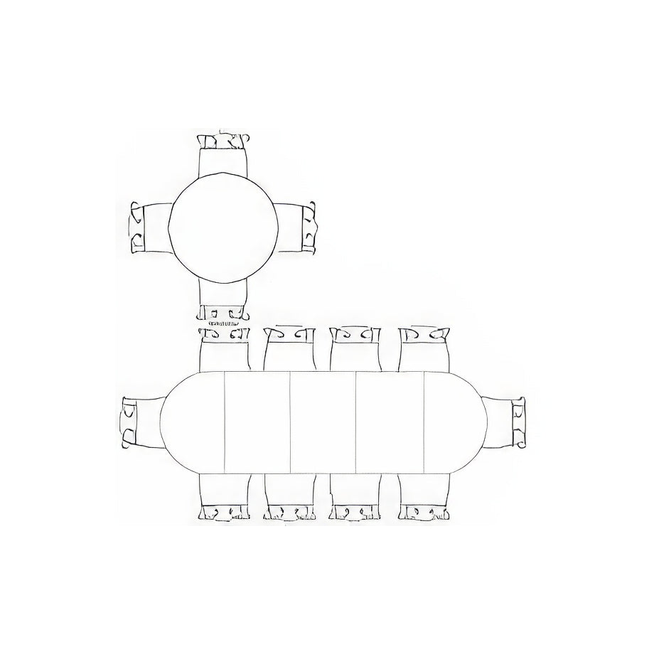 French Neo Classic Extension Dining Table