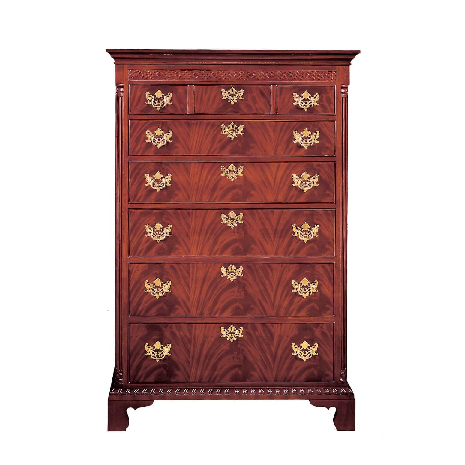 Tall Chippendale Chest - English Georgian America