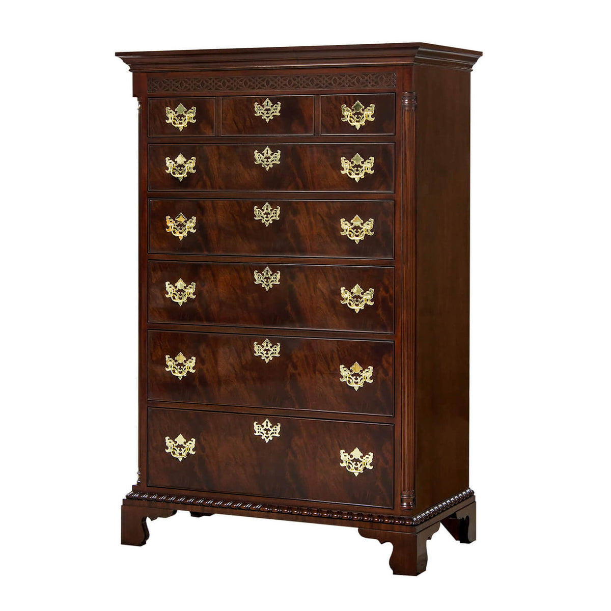 Tall Chippendale Chest - English Georgian America