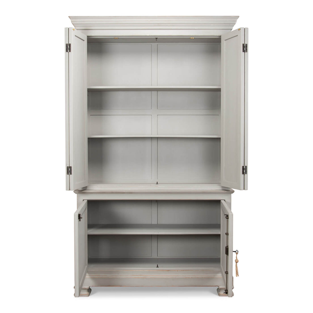 Tall Provincial Painted Cabinet - English Georgian America